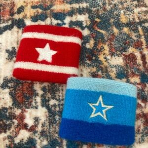 Y2K retro style wristbands - Americana costume workout gear